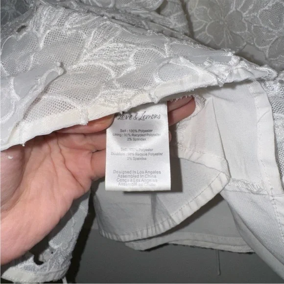 For Love and Lemons White Mini Lace Dress - Picture 9 of 9